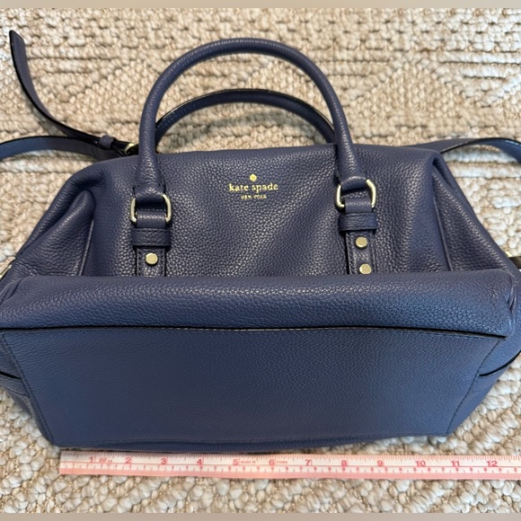 Kate Spade Azure Blue Leather Satchel NWOT